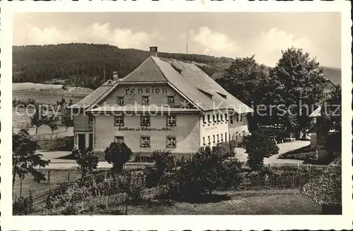 Haeusern Schwarzwald Gasthaus Pension Metzgerei zum Adler / Haeusern /Waldshut LKR