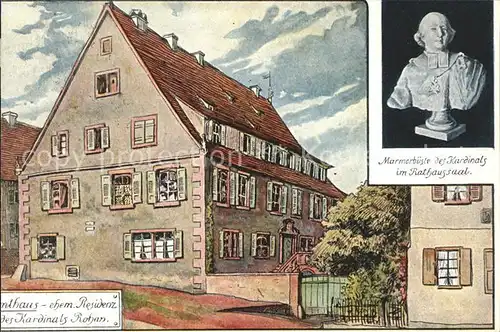 Ettenheim Amtshaus des Kardinals Rohan und Bueste / Ettenheim /Ortenaukreis LKR