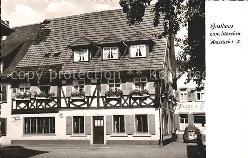 Haslach Kinzigtal Gasthaus zum Storchen Ernst Walter / Haslach Kinzigtal /Ortenaukreis LKR