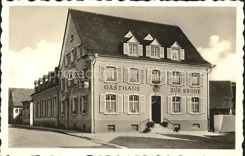 Auggen Gasthaus Weinstube zur Krone / Auggen /Breisgau-Hochschwarzwald LKR