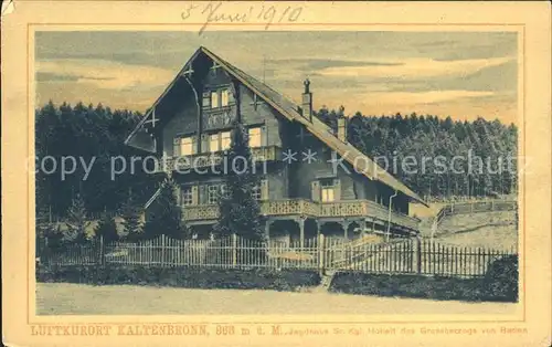 Kaltenbronn Gernsbach Jagdhaus des Grossherzogs von Baden / Gernsbach /Rastatt LKR