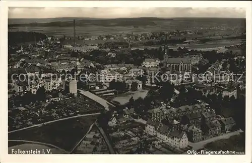 Falkenstein Vogtland Fliegeraufnahme / Falkenstein Vogtland /Vogtlandkreis LKR