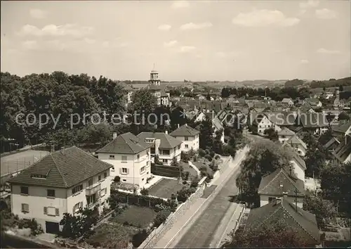 Messkirch Fliegeraufnahme Strasse / Messkirch /Sigmaringen LKR