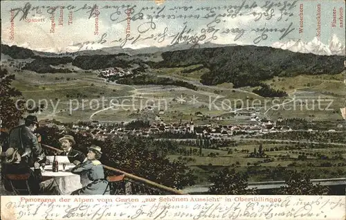 Tuellingen Panorama vom Garten zur schoenen Aussicht Georg Fuenfgeld / Loerrach /Loerrach LKR