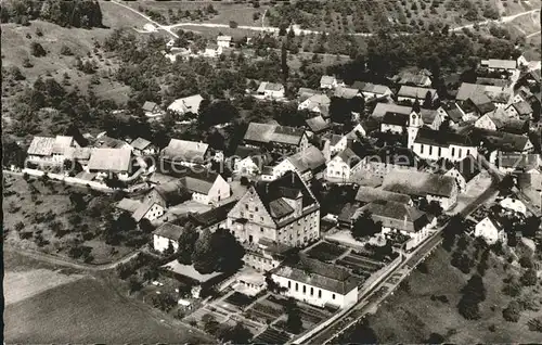 Gurtweil Fliegeraufnahme Erzbischoefliches Maedchenheim St. Elisabeth / Waldshut-Tiengen /Waldshut LKR