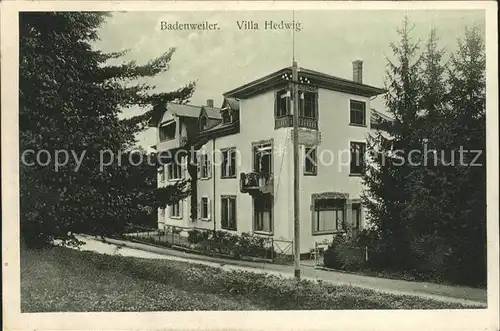 Badenweiler Villa Hedwig / Badenweiler /Breisgau-Hochschwarzwald LKR
