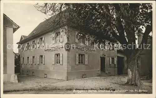 Auggen Gasthaus zum Rebstock Fr. Bolanz / Auggen /Breisgau-Hochschwarzwald LKR