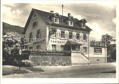 Glottertal Gasthaus zum Adler Aug. Faller / Glottertal Schwarzwald /Breisgau-Hochschwarzwald LKR