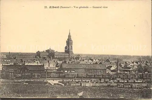 Albert Somme Vue generale Eglise / Albert /Arrond. de Peronne