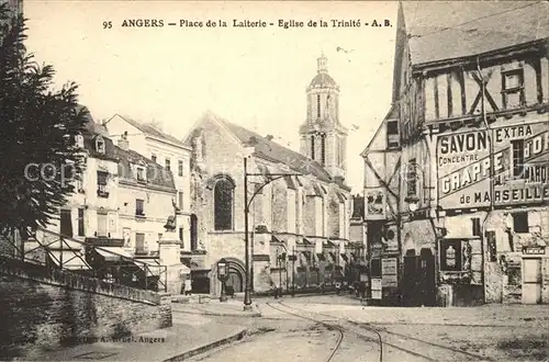 Angers Place de la Laiterie Eglise de la Trinite / Angers /Arrond. d Angers