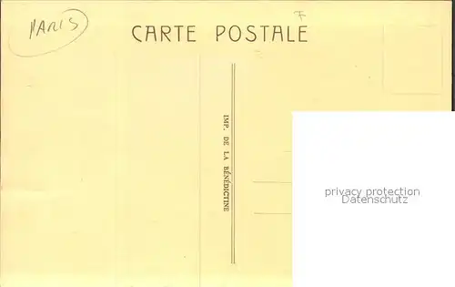 Paris Cadet de Gascogne Restaurant Cabaret Artistique Dessin Kuenstlerkarte / Paris /Arrond. de Paris