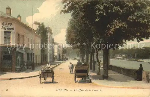 Melun Seine et Marne Quai de la Verrerie Cafe / Melun /Arrond. de Melun