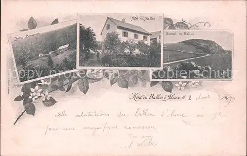 Ballon d Alsace Hotel Chalet Bonaparte Sommet du Ballon Elsaesser Belchen / Sewen /Arrond. de Thann