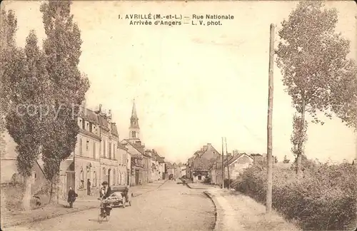 Avrille Maine-et-Loire Rue Nationale / Avrille /Arrond. d Angers