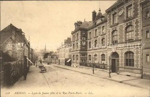 Amiens Lycee de Jeunes filles Rue Porte Paris / Amiens /Arrond. d Amiens
