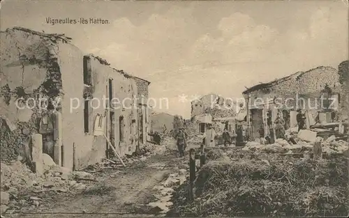 Vigneulles-les-Hattonchatel Ruines Grande Guerre Zerstoerung 1. Weltkrieg / Vigneulles-les-Hattonchatel /Arrond. de Commercy