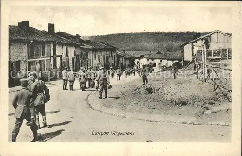 Lancon Ardennes Militaire Soldaten 1. Weltkrieg / Lancon /Arrond. de Vouziers