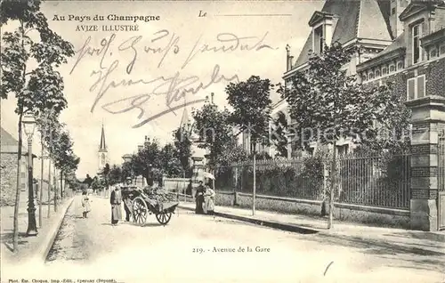 Avize Avenue de la Gare Karren / Avize /Arrond. d Epernay