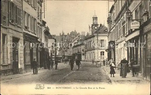 Montereau-Fault-Yonne La Grande Rue et la Poste / Montereau-Fault-Yonne /Arrond. de Provins