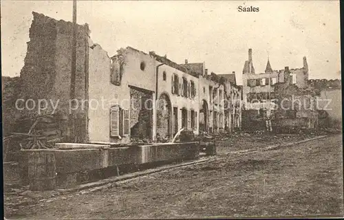 Saales Ruines Grande Guerre Truemmer 1. Weltkrieg / Saales /Arrond. de Molsheim