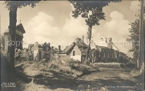 Bailleul Nord Ruines Grande Guerre Truemmer 1. Weltkrieg / Bailleul /Arrond. de Dunkerque