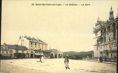 Saint-Germain-en-Laye Chateau et la Gare / Saint-Germain-en-Laye /Arrond. de Saint-Germain-en-Laye