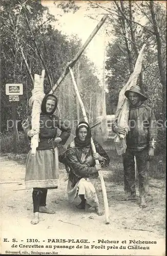 Paris-Plage Pecheur et Pecheuses de Crevettes / Le Touquet-Paris-Plage /Arrond. de Montreuil