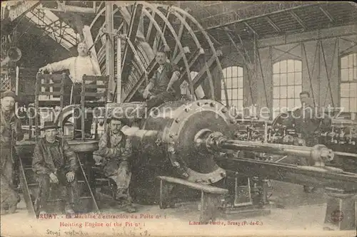 Bruay-la-Buissiere Machine d'extraction du Puis Industrie / Bruay-la-Buissiere /Arrond. de Bethune