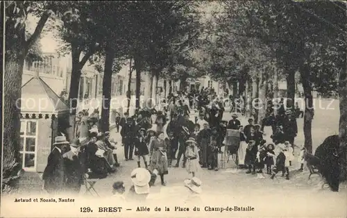 Brest Finistere Allee de la Place du Champ de Bataille / Brest /Arrond. de Brest