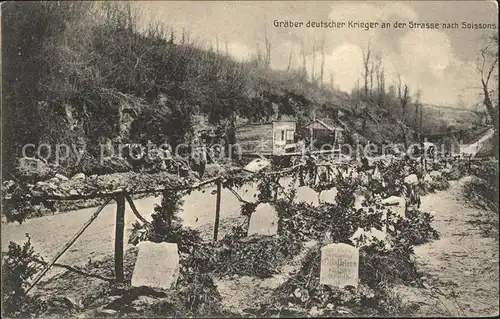 Soissons Aisne Graeber deutscher Krieger 1. Weltkrieg Nr. 298 / Soissons /Arrond. de Soissons