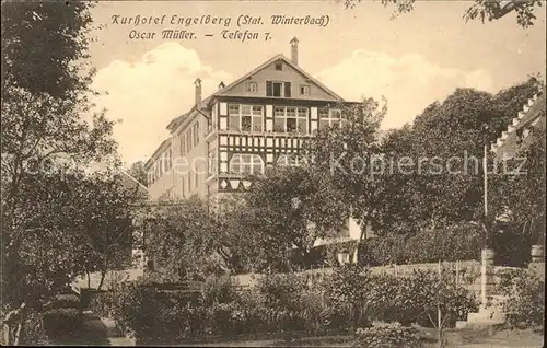 Winterbach Wuerttemberg Kurhotel Engelberg Oscar Mueller / Winterbach /Rems-Murr-Kreis LKR