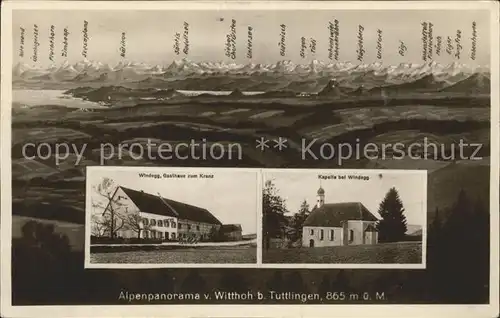 Tuttlingen Witthoh Alpenpanorama Gasthaus Windegg / Tuttlingen /Tuttlingen LKR