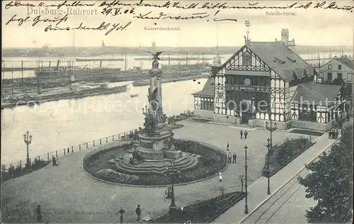 Duisburg Ruhr Kaiserdenkmal Hafen / Duisburg /Duisburg Stadtkreis