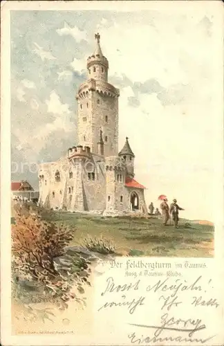 Feldberg Taunus Turm Kuenstlerkarte / Schmitten /Hochtaunuskreis LKR