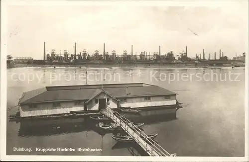 Duisburg Ruhr Kruppsche Hochoefen Rheinhausen Bootshaus / Duisburg /Duisburg Stadtkreis