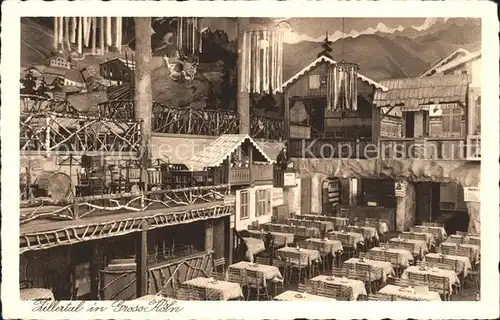 Koeln Rhein Zillertal Restaurant Friesenstrasse / Koeln /Koeln Stadtkreis