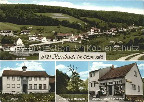 Kimbach Schule EDEKA Geschaeft / Bad Koenig /Odenwaldkreis LKR
