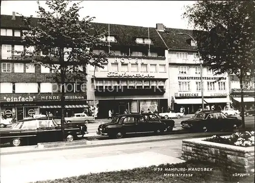 Wandsbek Marktstrasse Autos Hotel Tiefenthal / Hamburg /Hamburg Stadtkreis