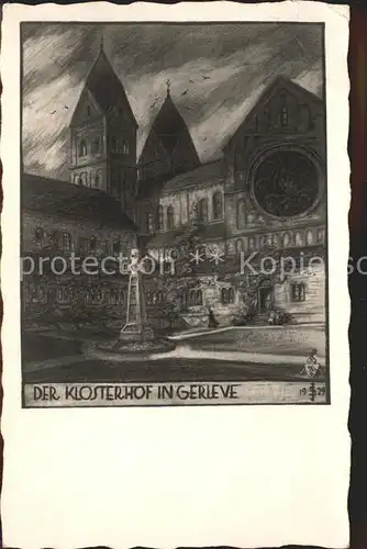 Gerleve Klosterhof Kuenstlerkarte / Coesfeld /Coesfeld LKR