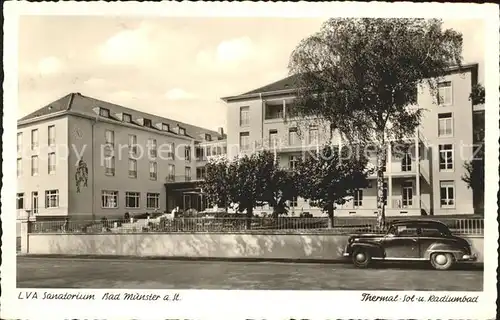 Bad Muenster Stein Ebernburg LVA Sanatorium Thermal-Sol-Radiumbad Bahnpost / Bad Muenster am Stein-Ebernburg /Bad Kreuznach LKR