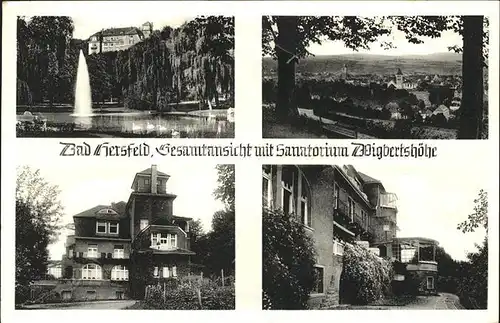 Bad Hersfeld Sanatorium  Kat. Bad Hersfeld