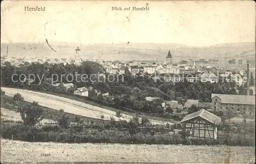 Bad Hersfeld Blick auf Hersfeld Kat. Bad Hersfeld