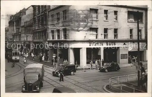 Saarbruecken Bahnhofstrasse Auto Polizei Kat. Saarbruecken