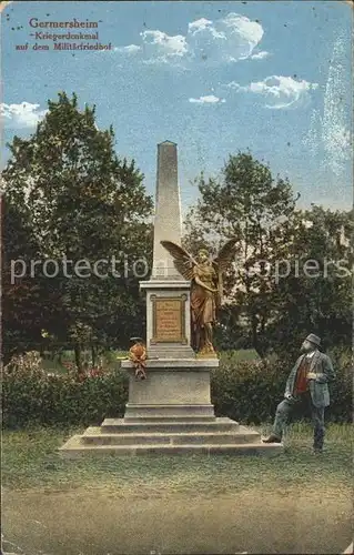 Germersheim Kriegerdenkmal Militaerfriedhof Kat. Germersheim