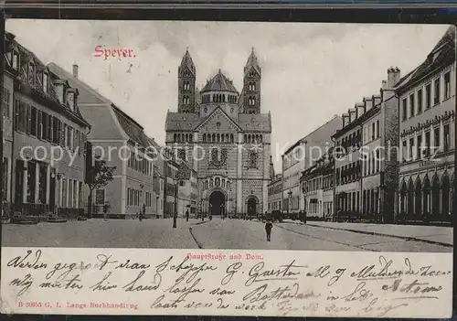 Speyer Rhein Hauptstrasse Dom Kat. Speyer