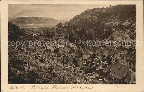 Saarbruecken Blick auf die Feldmann Winterbergstrasse Kat. Saarbruecken