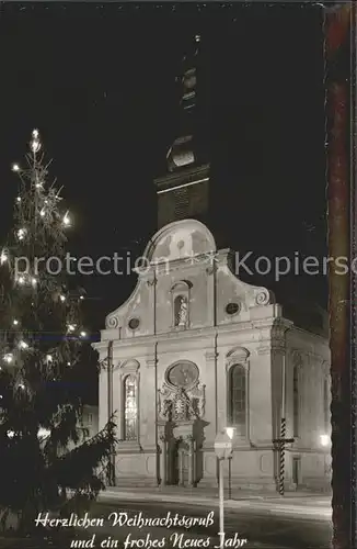 Frankenthal Pfalz Dreifaltigkeitskirche Weihnachtsgruss Kat. Frankenthal (Pfalz)