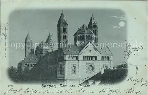 Speyer Rhein Dom von Norden Kat. Speyer