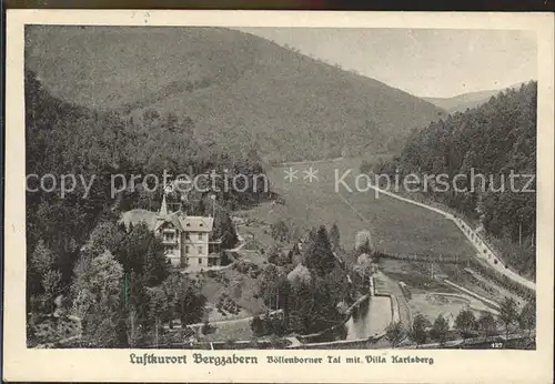 Bad Bergzabern Boellenborner Tal Villa Karlsberg Kat. Bad Bergzabern
