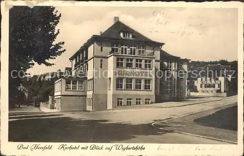 Bad Hersfeld Kurhotel Blick Wigbertshoehe Kat. Bad Hersfeld